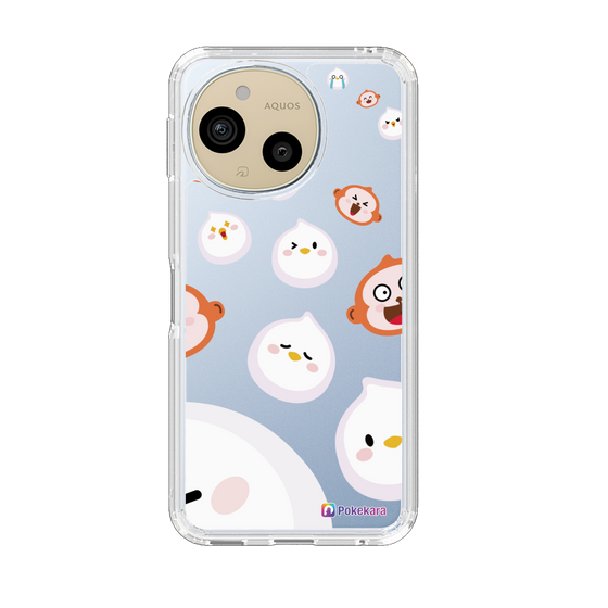 スリムプロテクションケース［ ポケカラ-ポケ子とさるちゃん ］