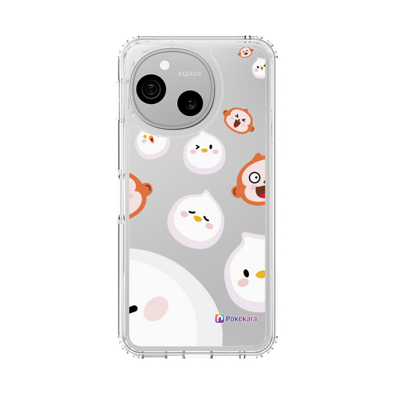 スリムプロテクションケース［ ポケカラ-ポケ子とさるちゃん ］