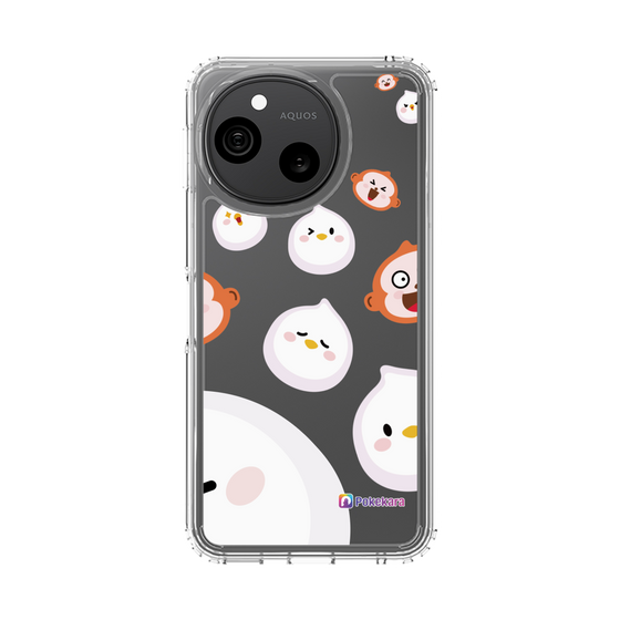 スリムプロテクションケース［ ポケカラ-ポケ子とさるちゃん ］