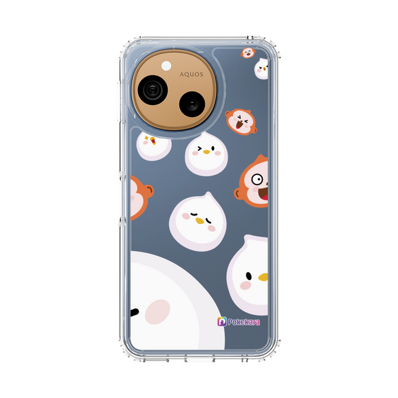 スリムプロテクションケース［ ポケカラ-ポケ子とさるちゃん ］