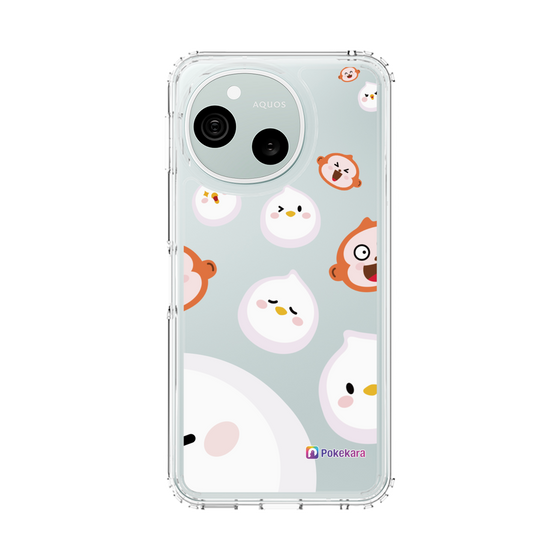 スリムプロテクションケース［ ポケカラ-ポケ子とさるちゃん ］