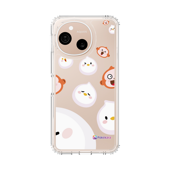 スリムプロテクションケース［ ポケカラ-ポケ子とさるちゃん ］