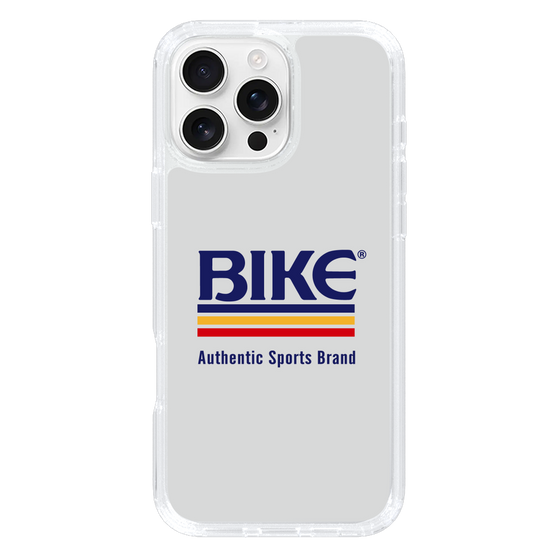 スリムプロテクションケース［ BIKE ATHLETIC -ロゴ - White ］