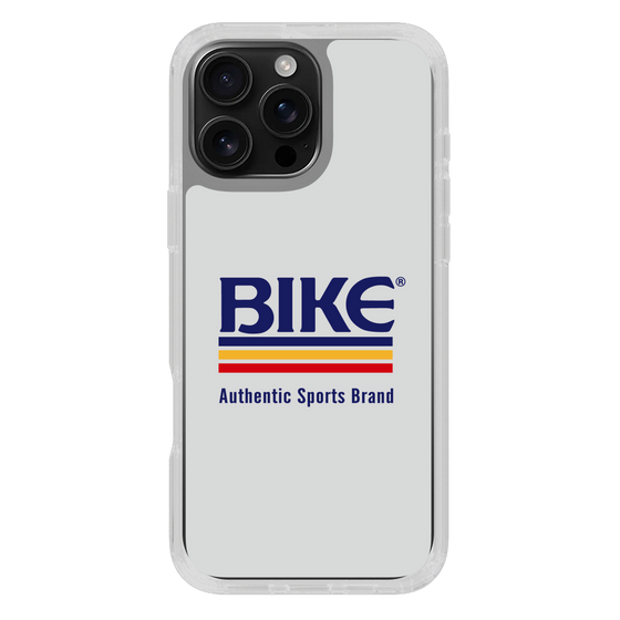 スリムプロテクションケース［ BIKE ATHLETIC -ロゴ - White ］