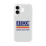 スリムプロテクションケース［ BIKE ATHLETIC -ロゴ - White ］