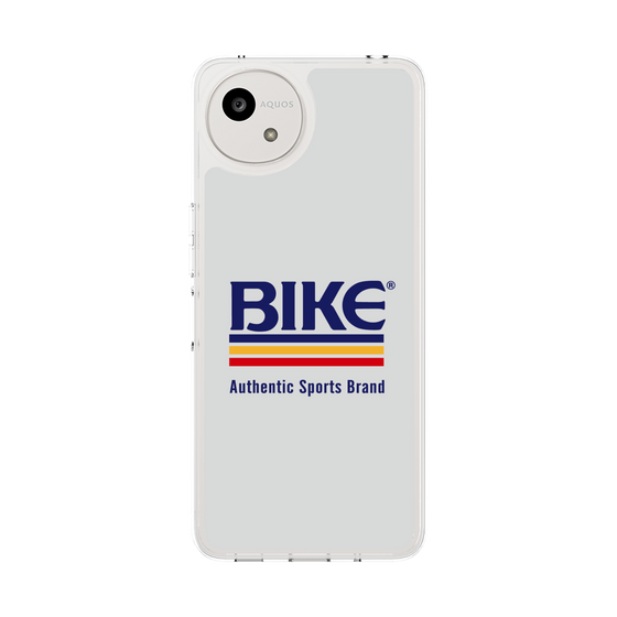 スリムプロテクションケース［ BIKE ATHLETIC -ロゴ - White ］