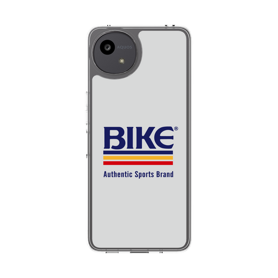 スリムプロテクションケース［ BIKE ATHLETIC -ロゴ - White ］