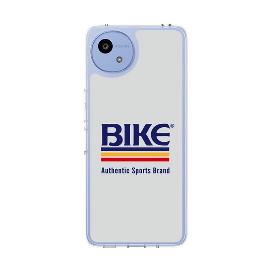 スリムプロテクションケース［ BIKE ATHLETIC -ロゴ - White ］