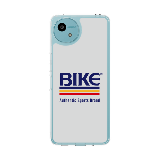 スリムプロテクションケース［ BIKE ATHLETIC -ロゴ - White ］