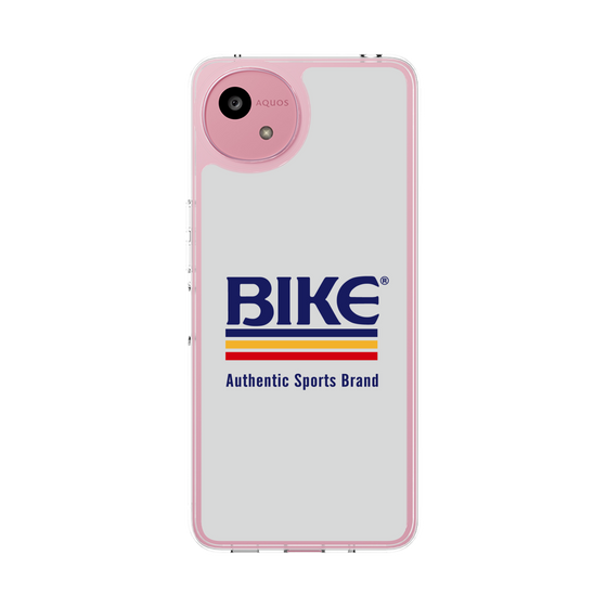 スリムプロテクションケース［ BIKE ATHLETIC -ロゴ - White ］