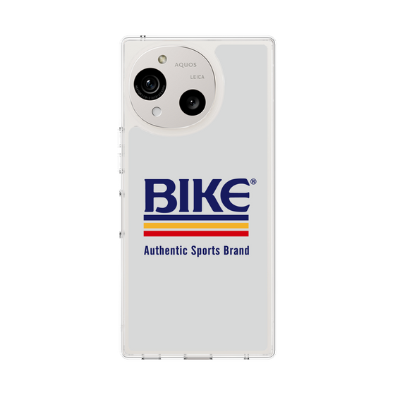 スリムプロテクションケース［ BIKE ATHLETIC -ロゴ - White ］