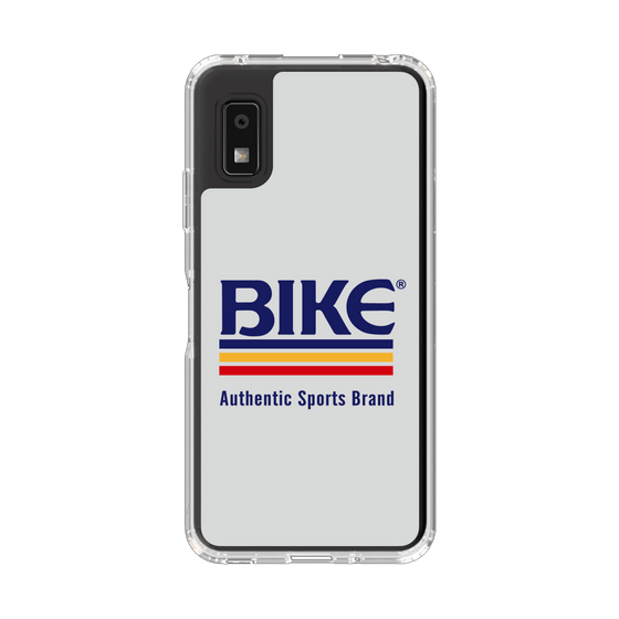 スリムプロテクションケース［ BIKE ATHLETIC -ロゴ - White ］