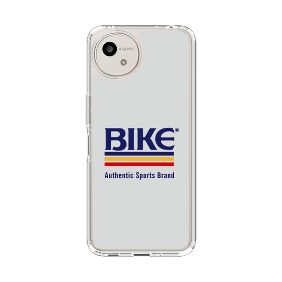 スリムプロテクションケース［ BIKE ATHLETIC -ロゴ - White ］