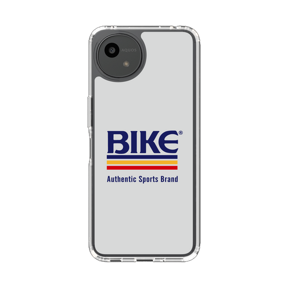 スリムプロテクションケース［ BIKE ATHLETIC -ロゴ - White ］