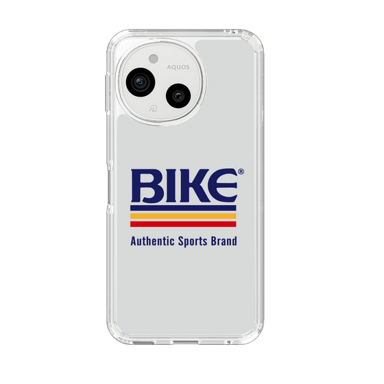 スリムプロテクションケース［ BIKE ATHLETIC -ロゴ - White ］