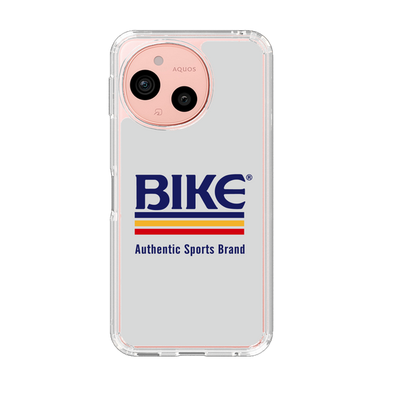 スリムプロテクションケース［ BIKE ATHLETIC -ロゴ - White ］