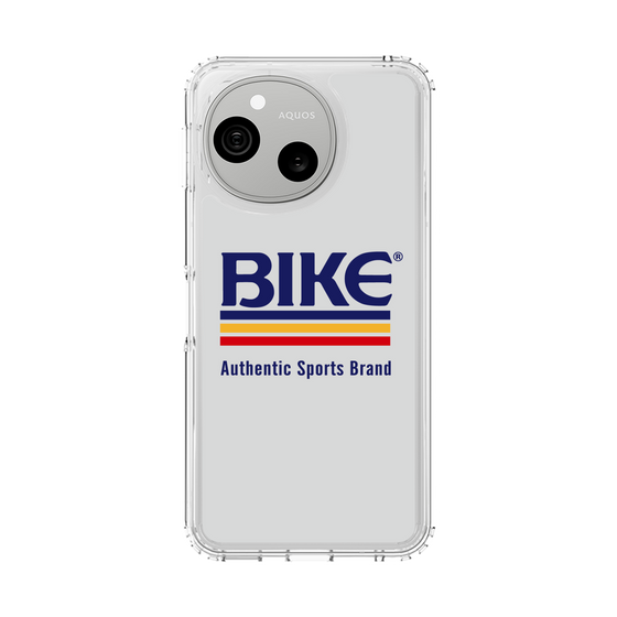 スリムプロテクションケース［ BIKE ATHLETIC -ロゴ - White ］