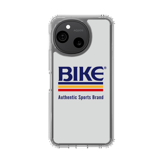 スリムプロテクションケース［ BIKE ATHLETIC -ロゴ - White ］