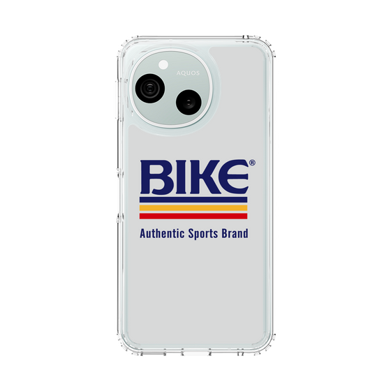 スリムプロテクションケース［ BIKE ATHLETIC -ロゴ - White ］