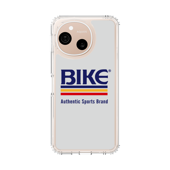 スリムプロテクションケース［ BIKE ATHLETIC -ロゴ - White ］