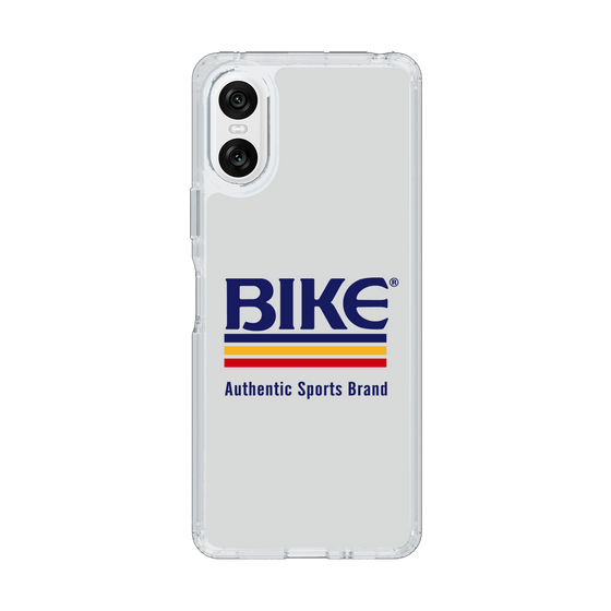 スリムプロテクションケース［ BIKE ATHLETIC -ロゴ - White ］