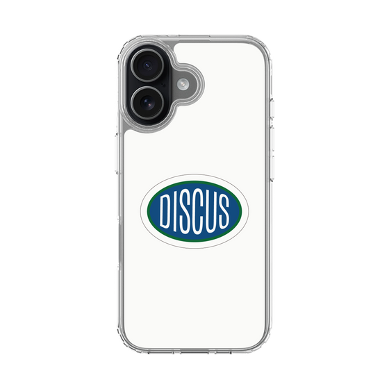 スリムプロテクションケース［ DISCUS ATHLETIC - ロゴ-White ］