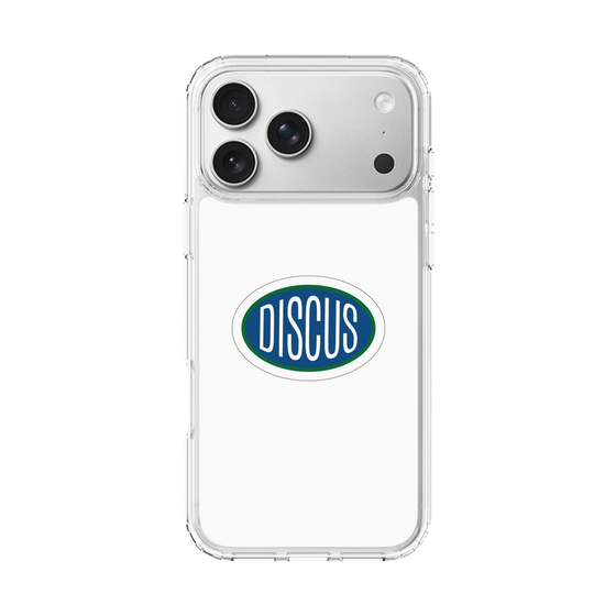 スリムプロテクションケース［ DISCUS ATHLETIC - ロゴ-White ］