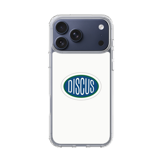 スリムプロテクションケース［ DISCUS ATHLETIC - ロゴ-White ］