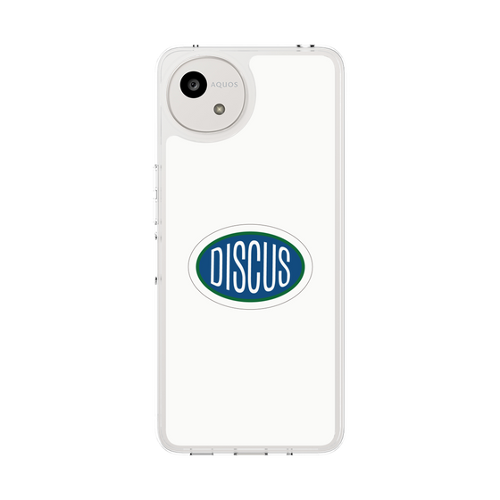 スリムプロテクションケース［ DISCUS ATHLETIC - ロゴ-White ］