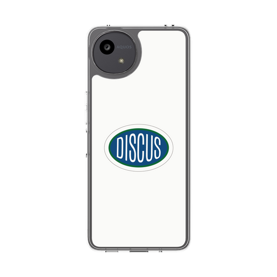 スリムプロテクションケース［ DISCUS ATHLETIC - ロゴ-White ］
