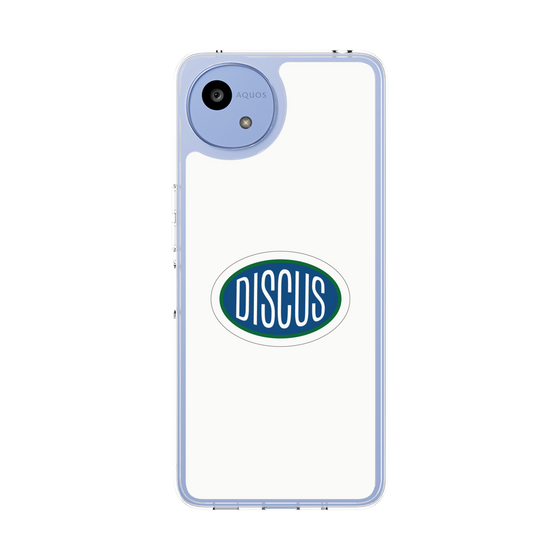 スリムプロテクションケース［ DISCUS ATHLETIC - ロゴ-White ］