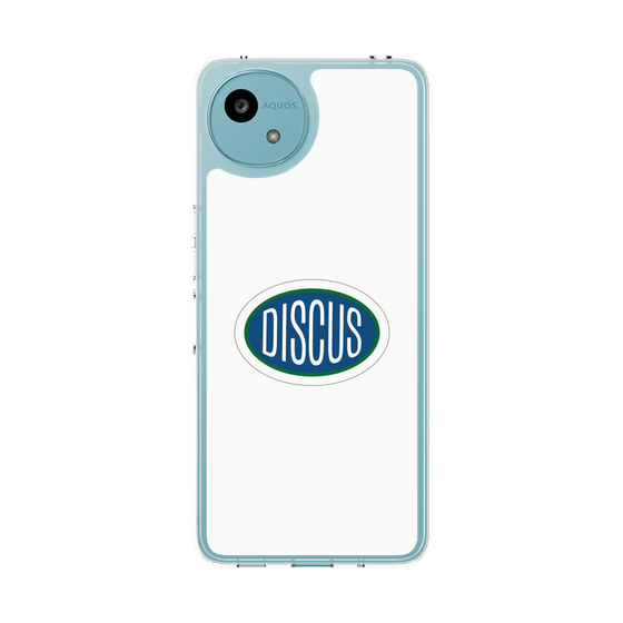 スリムプロテクションケース［ DISCUS ATHLETIC - ロゴ-White ］