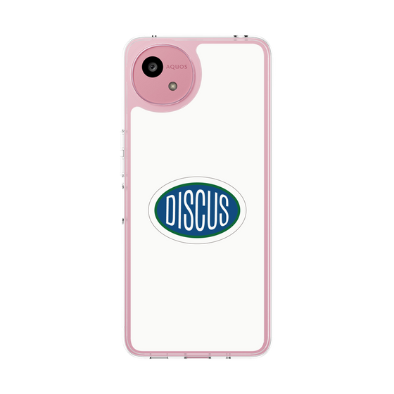 スリムプロテクションケース［ DISCUS ATHLETIC - ロゴ-White ］