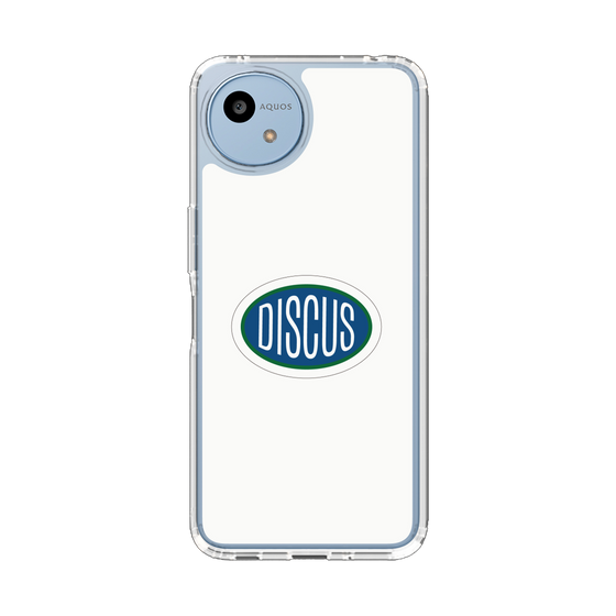 スリムプロテクションケース［ DISCUS ATHLETIC - ロゴ-White ］