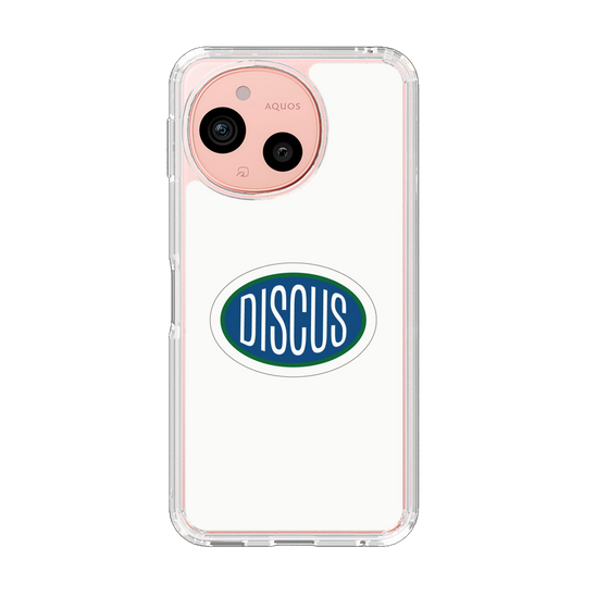 スリムプロテクションケース［ DISCUS ATHLETIC - ロゴ-White ］