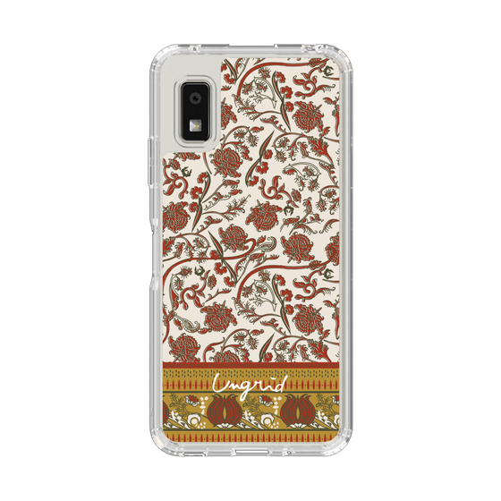 スリムプロテクションケース［ Ungrid - ヴィンテージフラワー - Red ］