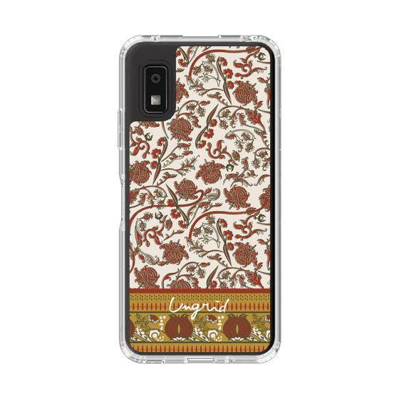 スリムプロテクションケース［ Ungrid - ヴィンテージフラワー - Red ］