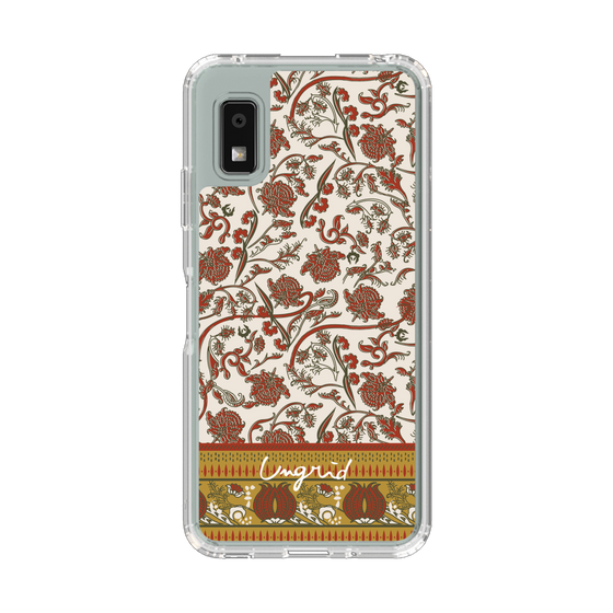 スリムプロテクションケース［ Ungrid - ヴィンテージフラワー - Red ］