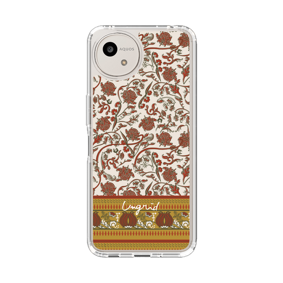 スリムプロテクションケース［ Ungrid - ヴィンテージフラワー - Red ］