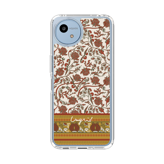 スリムプロテクションケース［ Ungrid - ヴィンテージフラワー - Red ］