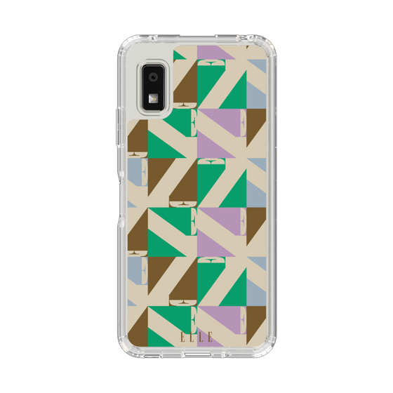 スリムプロテクションケース［ ELLE - 幾何学 ］