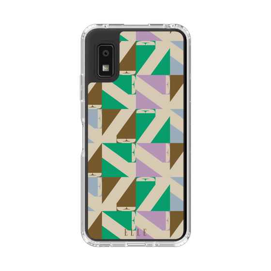 スリムプロテクションケース［ ELLE - 幾何学 ］