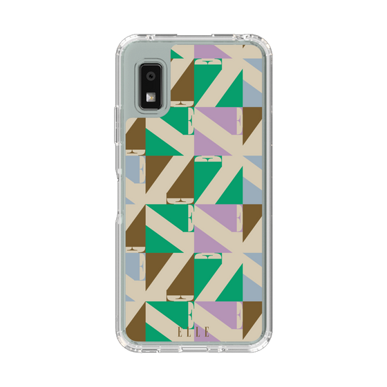 スリムプロテクションケース［ ELLE - 幾何学 ］