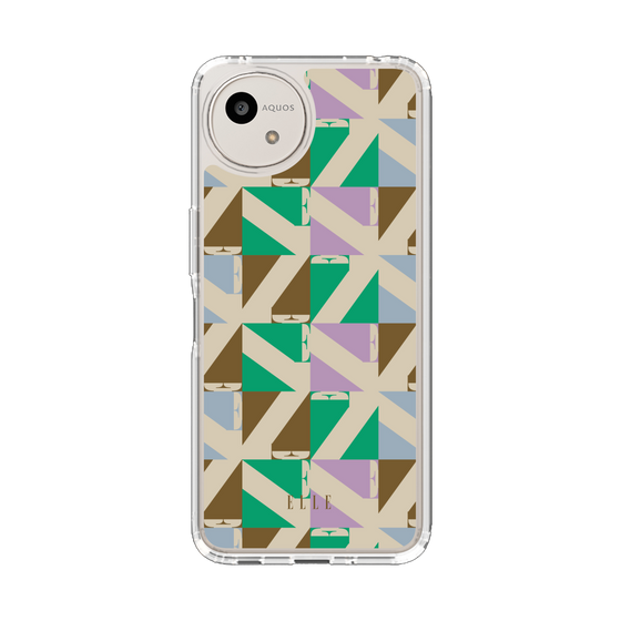 スリムプロテクションケース［ ELLE - 幾何学 ］