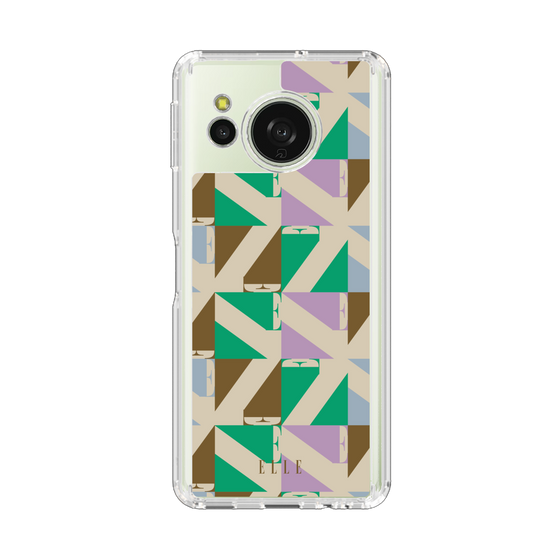 スリムプロテクションケース［ ELLE - 幾何学 ］