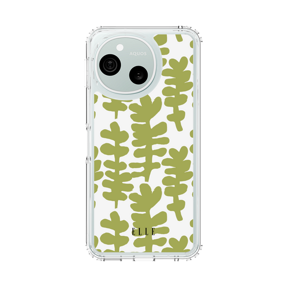 スリムプロテクションケース［ ELLE - 葉っぱ ］