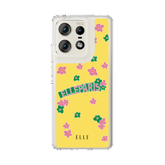 スリムプロテクションケース［ ELLE - フラワー ］