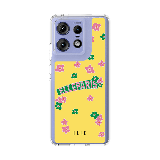スリムプロテクションケース［ ELLE - フラワー ］
