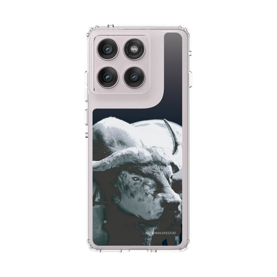 スリムプロテクションケース［ 伊豆アニマルキングダム - バッファロー - モノクロ ］