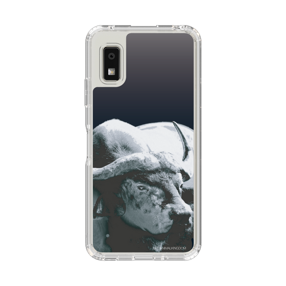 スリムプロテクションケース［ 伊豆アニマルキングダム - バッファロー - モノクロ ］